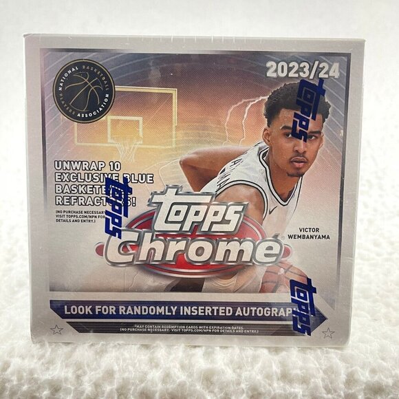 2023-24 Topps Chrome Basketball Trading Card Monster Box Factory‎ Sealed - Picture 1 of 6